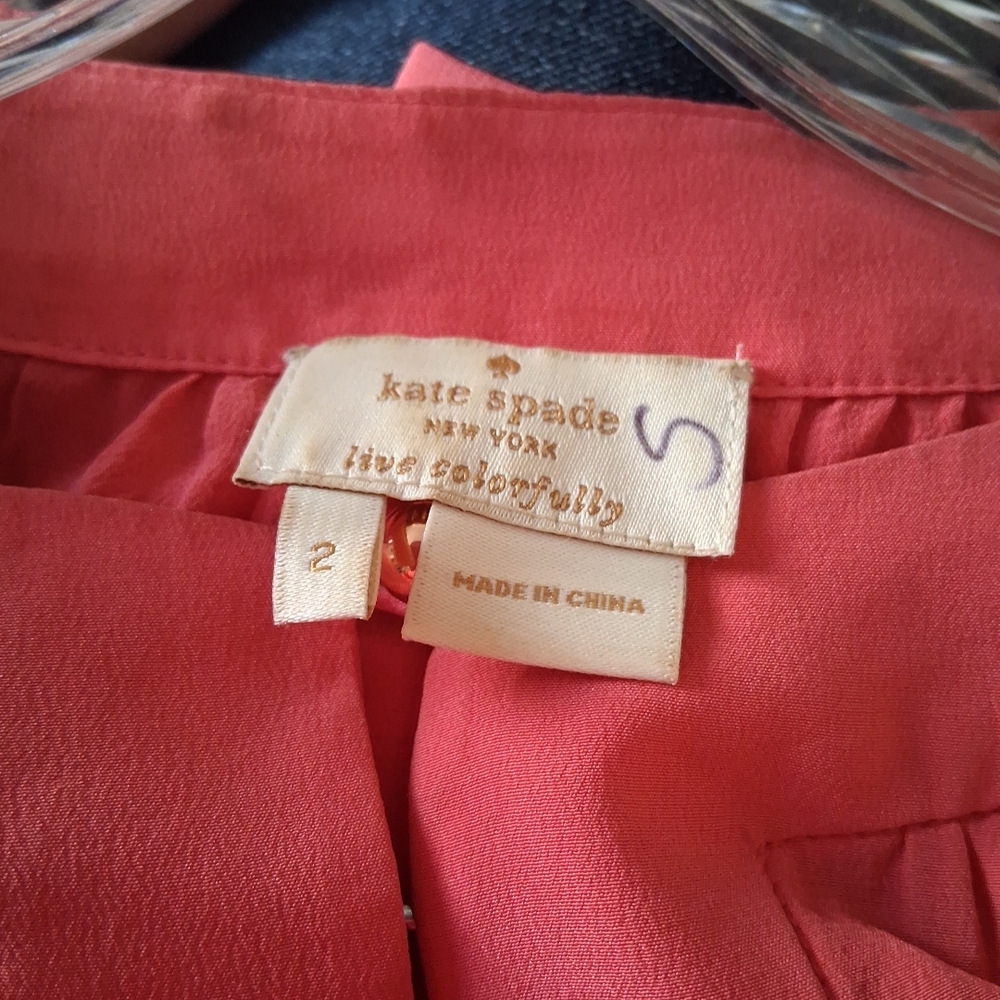 Kate Spade Coral Blouse - Picture 5 of 5